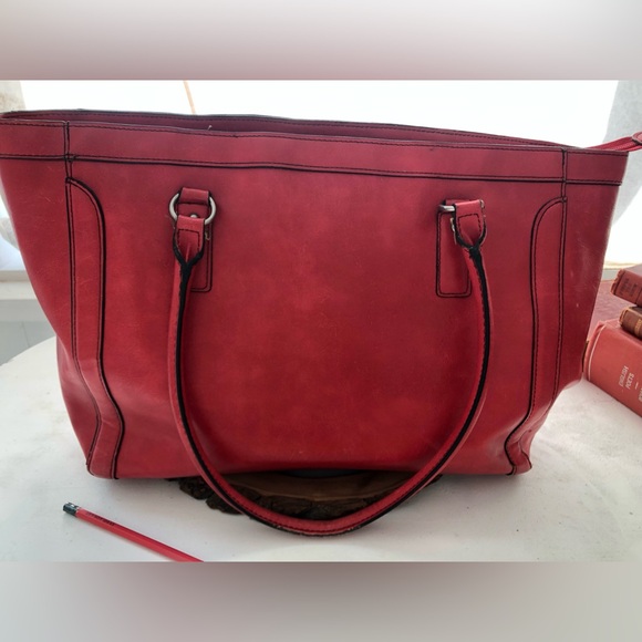 Merona - leather look - shoulder bag - suitable for a laptop - Picture 3 of 10